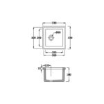 RAK Laboratory Sink 2 330x330x180mm