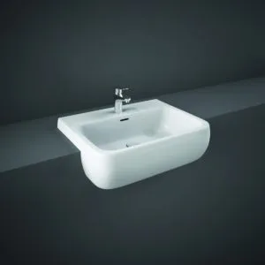 RAK Metropolitan 52cm Semi Recessed Basin 1 Taphole