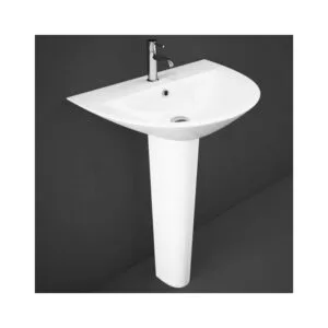 RAK Morning 550mm 1 Hole Basin & Full Pedestal