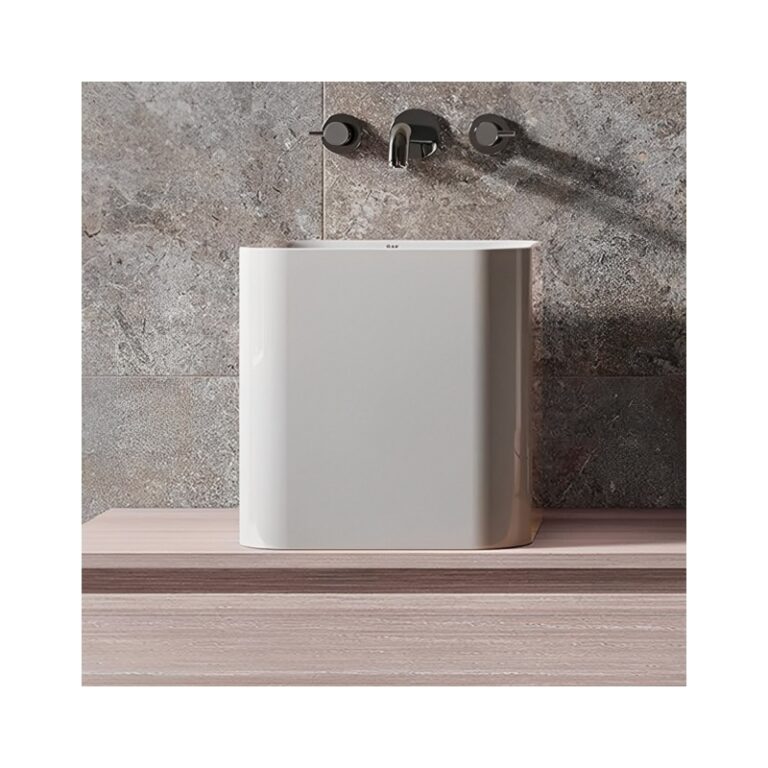 RAK Petit Square Countertop Basin 360mm Alpine White