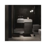 RAK Petit Square 765mm Wall Hung Basin Right Ledge