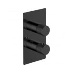 RAK Amalfi Thermostatic Single Outlet Shower Valve Matt Black