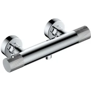 RAK Amalfi Wall Mounted Exposed Thermostatic Bar Valve Chrome