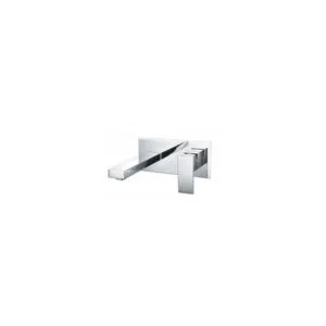 RAK Cubis Wall Mounted Basin Mixer with Back Plate