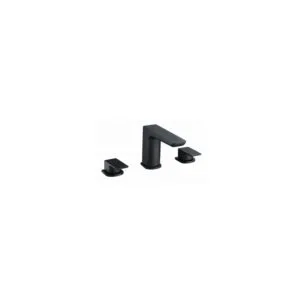 RAK Moon 3 Hole Deck Mounted Bath Filler Black