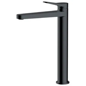 RAK Petit Round Tall Basin Mixer Matt Black