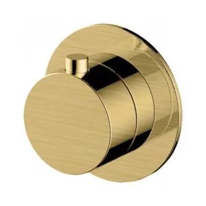 RAK Petit Round Concealed On/Off Valve Brushed Gold