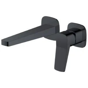 RAK Petit Square Wall Basin Mixer Matt Black