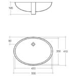 RAK Rosa 500mm Under Counter Basin