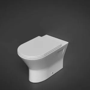 RAK Resort Comfort Height Back To Wall Pan with Sandwich Seat