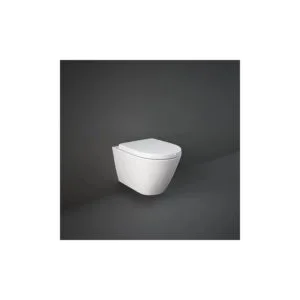 RAK Resort Rimless Wall Hung Pan with Sandwich Soft Close Seat