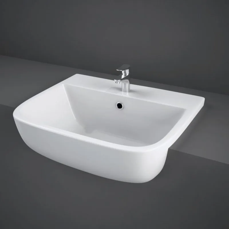 RAK Series 600 52cm Semi Recessed Basin 1 Taphole