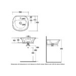 RAK Sensation 50cm Basin 1 Tap Hole