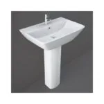 RAK Summit 500mm 1 Hole Basin & Full Pedestal