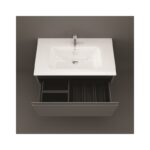 RAK Uno 1 Drawer 1000mm Wall Vanity Unit & Basin Scandinavian Oak