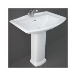 RAK Washington 760mm 1 Hole Basin & Full Pedestal