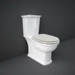 RAK Washington WC with Push Button Cistern & Matt Greige Seat