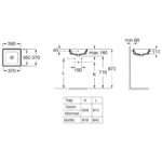 Roca The Gap Square In Countertop Basin 390x370mm