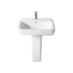 Roca Senso Square Vanity/Wall-Hung Basin 600 x 475mm 1 Taphole