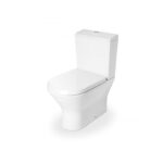 Roca Nexo Compact Toilet with Push Button Cistern & Standard Seat