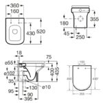 Roca Dama-N Back To Wall Toilet with Soft Close Seat