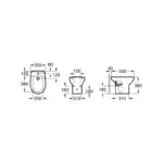 Roca Laura Floor-Standing Bidet 1 Taphole