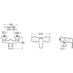 Roca Monodin-N Wall-Mounted Shower Mixer