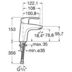 Roca Monodin-N Basin Mixer