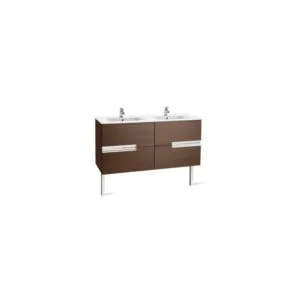 Roca Victoria-N Unik 1200mm 2 Drawer Unit & Double Basin Wenge