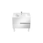 Roca Victoria-N Unik 800mm 2 Drawer Unit & Basin Gloss White