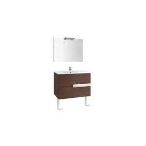 Roca Victoria-N Pack 1000mm Basin Unit, Mirror & Light Grey