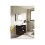 Roca Debba Compact Unik 800mm 2 Drawer Base Unit & Basin Wenge