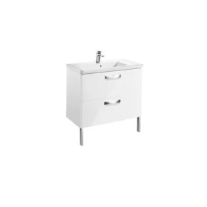 Roca Unik The Gap 800mm Base Unit & Basin Gloss White