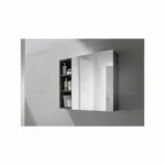 Roca Luna Mirrored Cabinet 400 Gloss Anthracite Grey