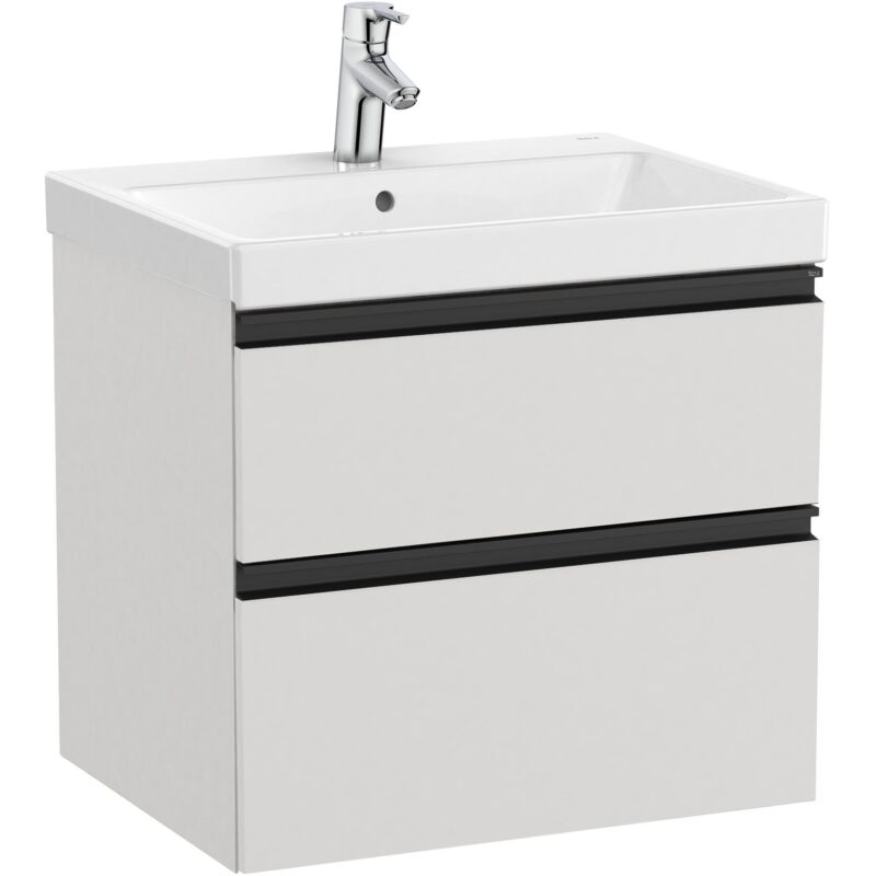 Roca Domi 2 Drawer 600mm Arctic Grey Base Unit & Basin