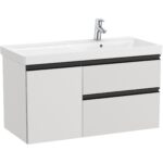 Roca Domi 1000mm Arctic Grey Base Unit & Right Hand Basin