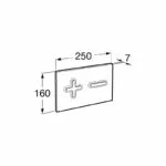 Roca PL6 Dual Flush Operating Plate Chrome