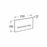 Roca PL5 Dual Flush Operating Plate White