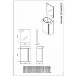 Royo Elegance Floorstanding Cloakroom Unit Pack White