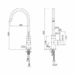 Sagittarius Ergo Side Lever Sink Mixer