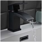 Scudo Descent Matt Black Mini Mono Basin Mixer Tap