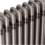 Scudo 3 Column Horizontal Designer Radiator 600 x 643mm Raw Metal