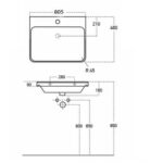 Scudo Deep 800mm Basin