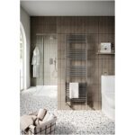 Scudo Simona Designer Chrome Towel Rail 500 x 1200mm