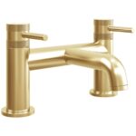 Scudo Core Bath Filler Tap Brushed Brass