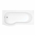 Scudo Shower Bath P Shaped 1675x850x750mm Left Hand