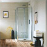 Scudo Bifold 760mm Semi Frameless Shower Door