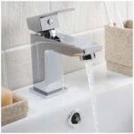 Scudo Lanza Mono Basin Mixer Tap with Push Waste