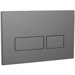 Scudo Square Gunmetal Dual Flush Plate