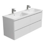 Synergy Linea 1200mm White Double Wall Basin Unit